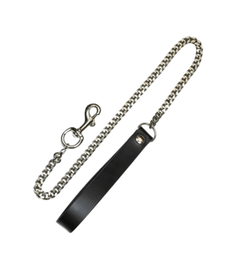Funk Plus Cuban Chain BDSM Leash with Leather Handle