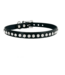 Black Patent Leather Rhinestone Choker