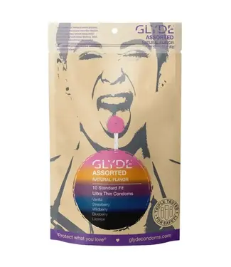 Glyde Glyde Ultra Natural Flavor Latex Condom Assorted 10 Pack