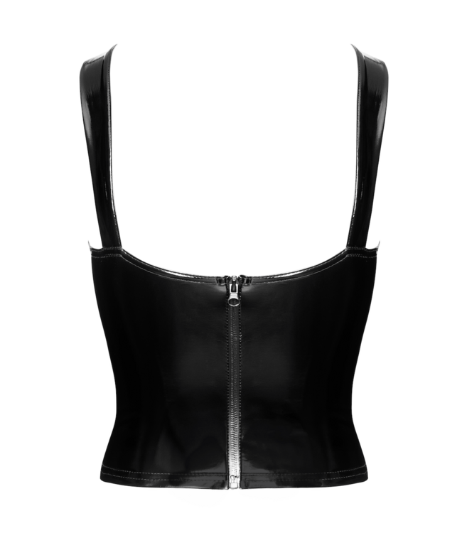 Dominae Lacefront Women's PVC Corset Top