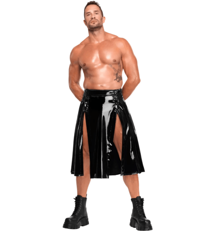 Emipre Mens Fetish PVC Kilt