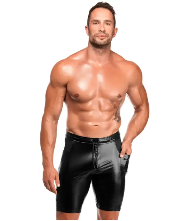 Onyx Hybrid Mens Fetish Biker Shorts
