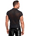 Onyx Sheer Mens Fetish Polo Shirt