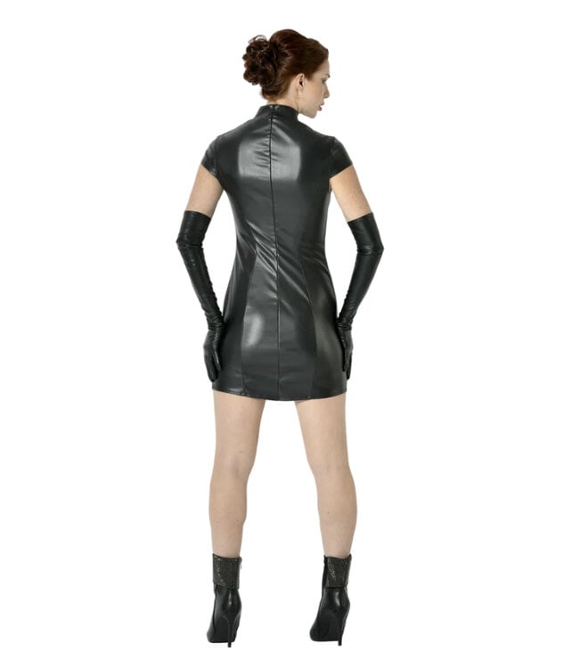 Zelia Faux Leather Fetish Dress