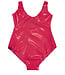 Latex Scoop Neck Swimsuit