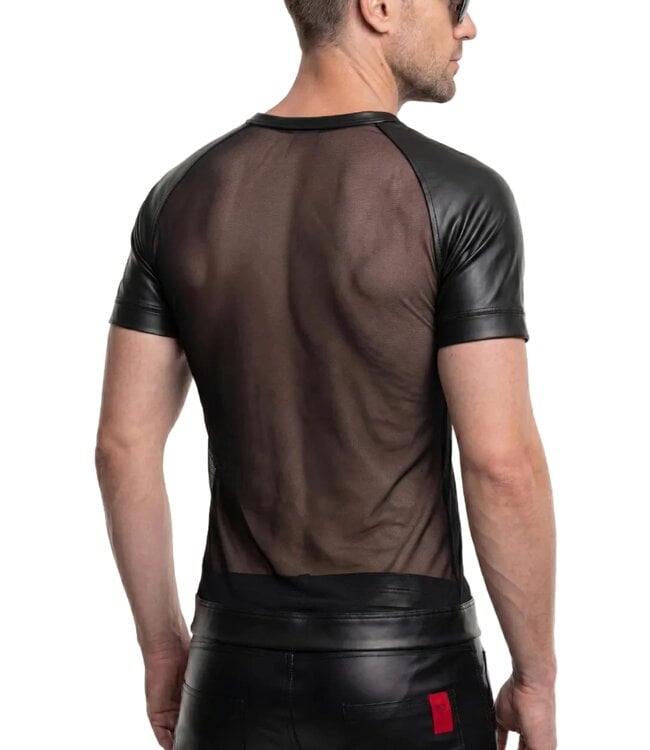 Men's Mesh Slimfit Wetlook T-Shirt