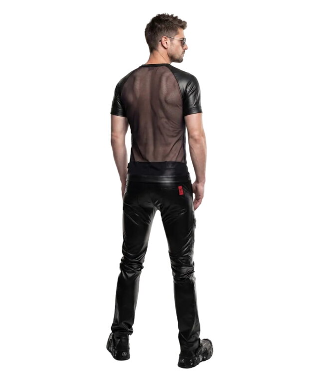 Men's Mesh Slimfit Wetlook T-Shirt