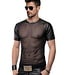Regnes Men's Mesh Slimfit Wetlook T-Shirt