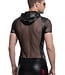 Men's Mesh Hooded Wetlook T-Shirt