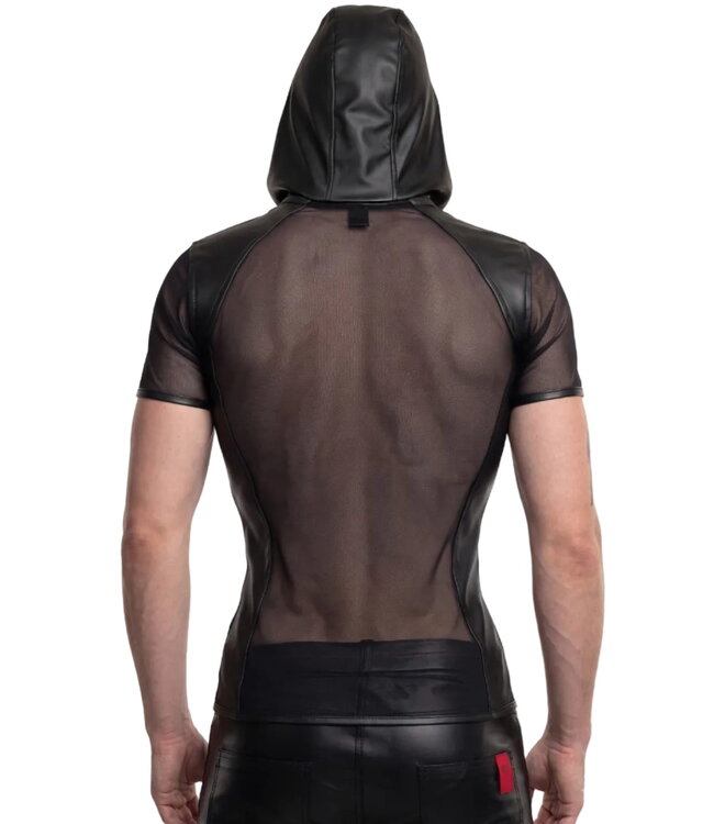 Men's Mesh Hooded Wetlook T-Shirt
