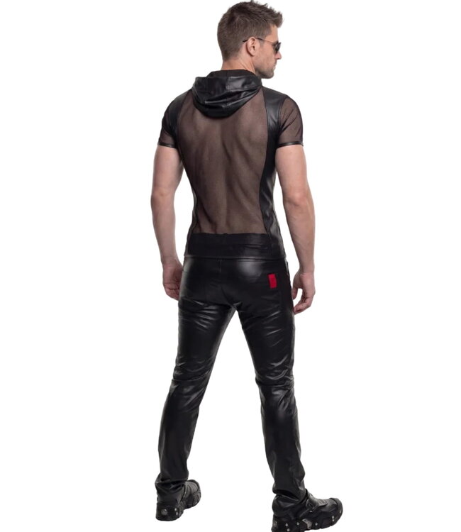 Men's Mesh Hooded Wetlook T-Shirt