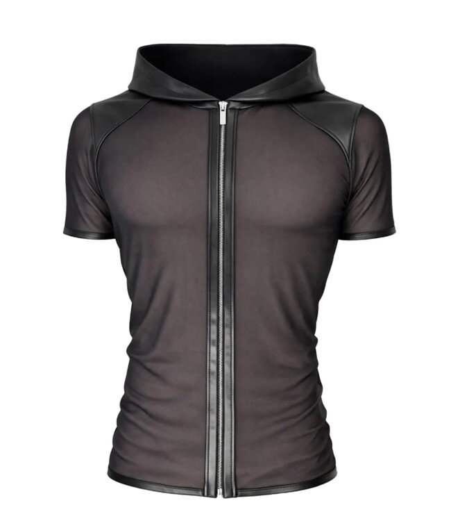 Men's Mesh Hooded Wetlook T-Shirt