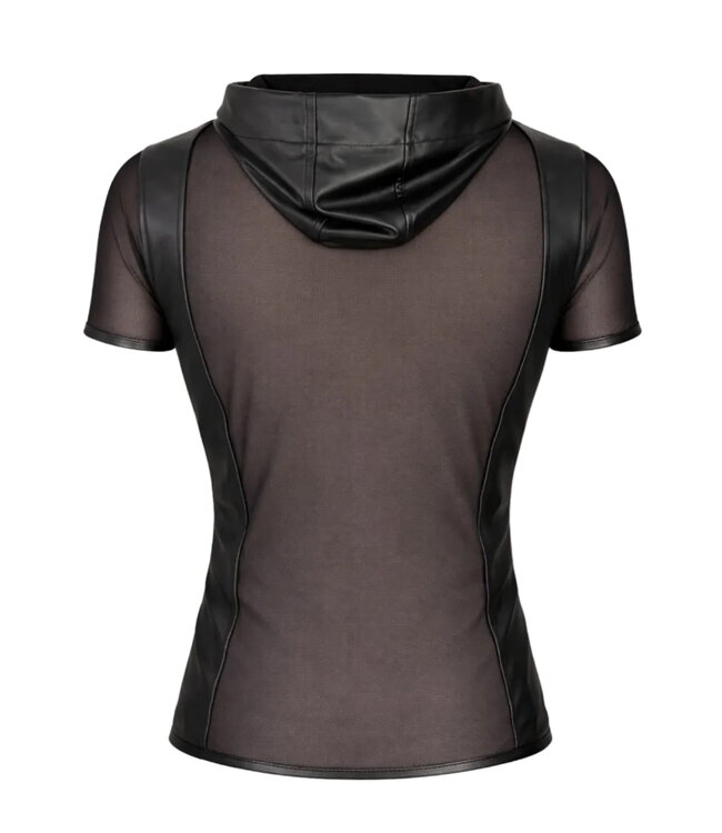 Men's Mesh Hooded Wetlook T-Shirt