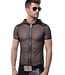 Men's Mesh Hooded Wetlook T-Shirt