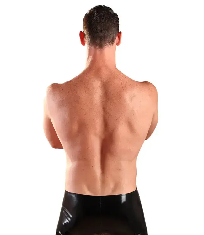 Keyhole Men's Latex Boxers with Detachable Pouch