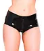 Crotch Zip Thru Booty Latex Shorts