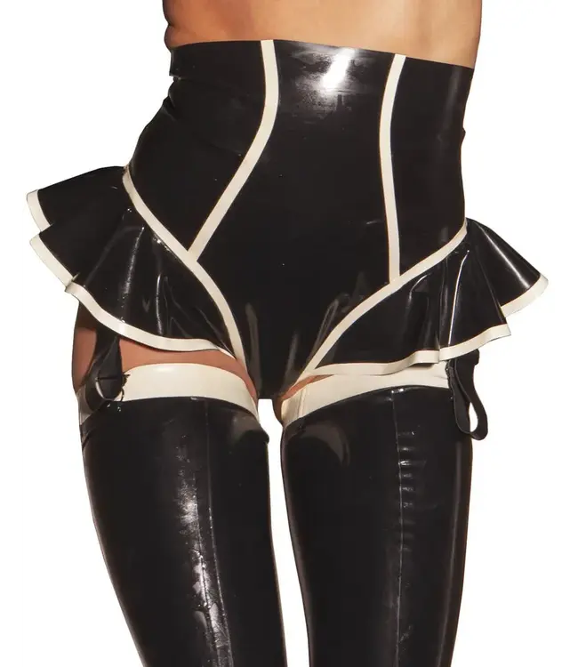 Bordello Latex Suspender Knickers