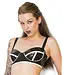 Bordello Latex Bra Black & White