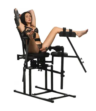 XR Master Series Leg Spreader Obedience Chair with Sex Machine