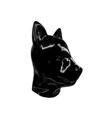 Kulla Latex Latex Dog Hood with Back Zipper