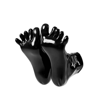 Kulla Latex Latex Short Socks With Toes