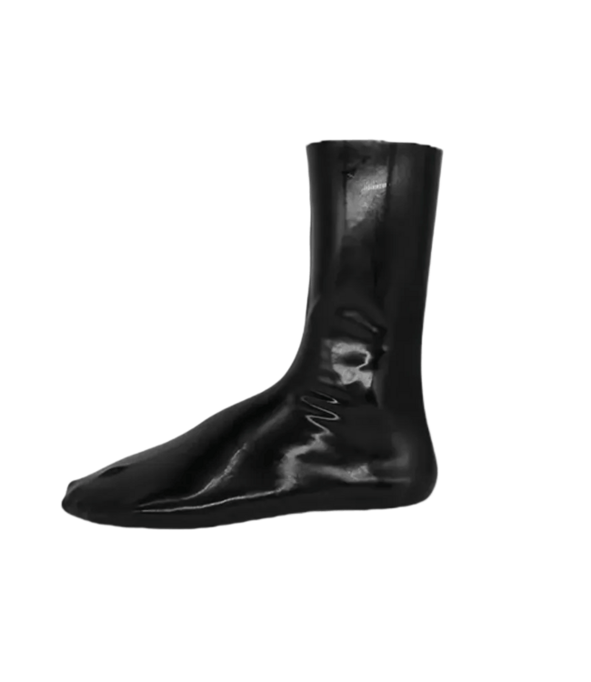 Black Latex Socks