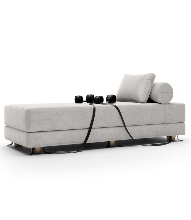Divan Bondage Fold-Out Queen Daybed w/cuffs | Black Label