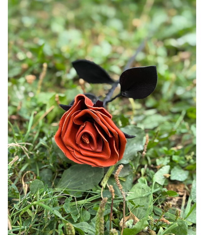 Leather Rose Flower | Kookie