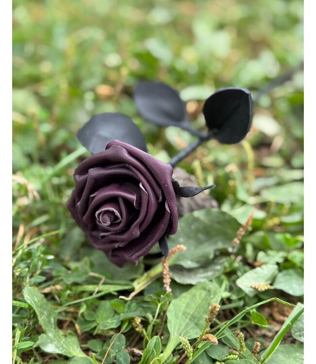 Leather Rose Flower | Kookie