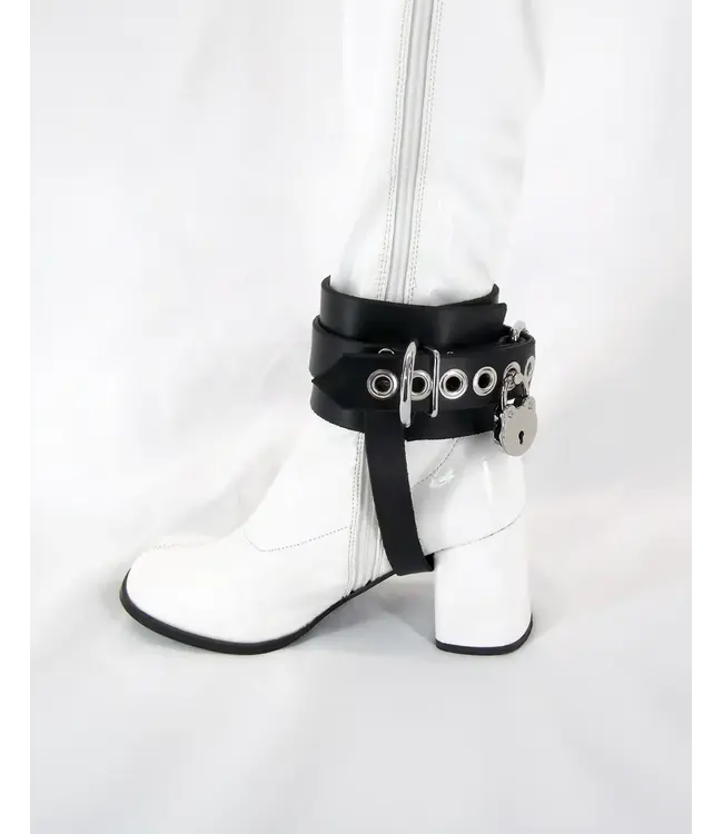 Shoe Locking Leather Ankle Cuffs