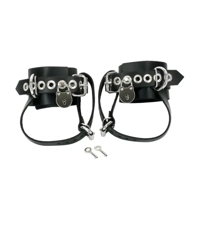 Shoe Locking Leather Ankle Cuffs