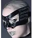Shiny Black PVC Eye Mask with Rhinestones