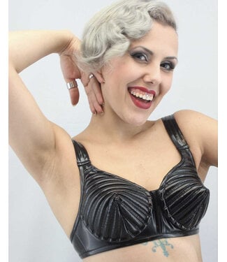 Tatjana Warnecke Black PVC Bullet Bra