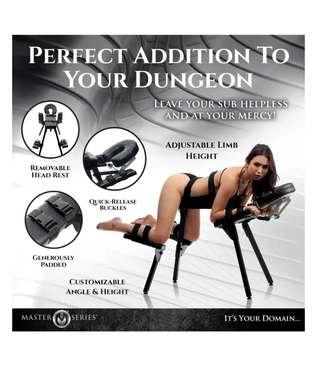 Obedience Extreme Sex Bench with Restraint Straps