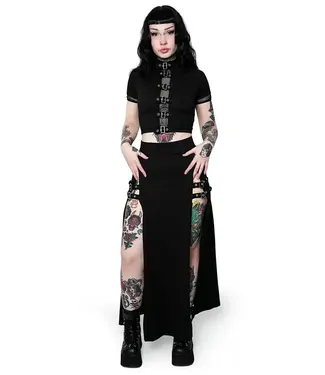 Forest Ink M-line Buckle Skirt
