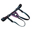 Secure Fit Strap On Leather Harness with Black Hardware