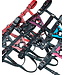 Secure Fit Strap On Leather Harness with Chrome Hardware