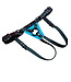 Secure Fit Strap On Leather Harness with Chrome Hardware
