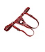 Secure Fit Strap On Leather Harness with Brass Hardware