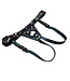 Secure Fit Strap On Leather Harness with Brass Hardware