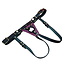 Secure Fit Strap On Leather Harness with Brass Hardware
