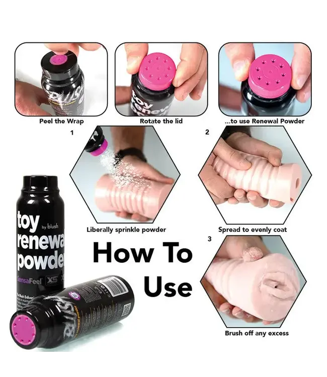 Blush SensaFeel Toy Renewal Powder