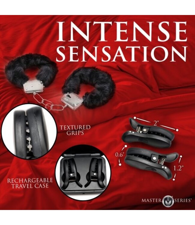 Dark Grip Wireless Vibrating Nipple Clamps
