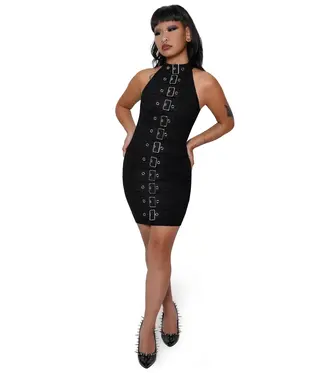 Forest Ink Bondage Mini Dress