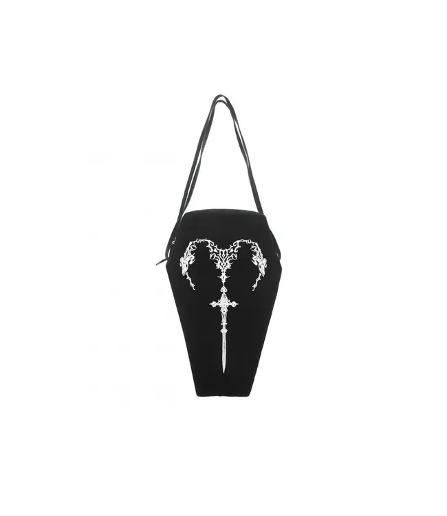 Horn Embroidery Coffin Bag