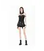 Night Ban by Dark In Love | Gothic Punk Lace Buckle High-Waist Shorts