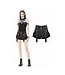 Night Ban by Dark In Love | Gothic Punk Lace Buckle High-Waist Shorts