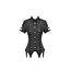 Ruptured Lace-Up Corset Style Punk Shirt