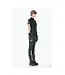 Ruptured Lace-Up Corset Style Punk Shirt