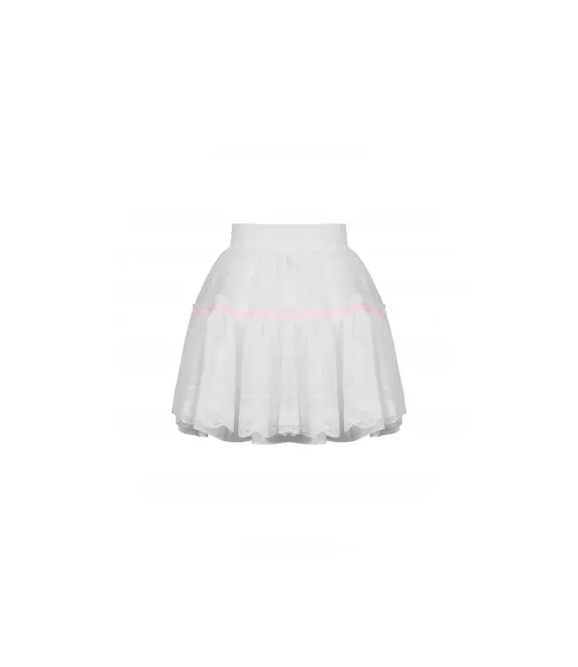 White Dolly Frilly Mini Petticoat | Gothic Lolita Skirt